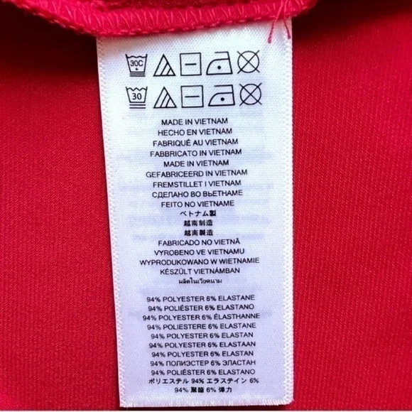 Michael Kors Red Dress faux wrap V-neck dress Sz S/M - Picture 11 of 13